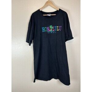 Pro club 2X Heavy Weight Honolulu Hawaii T-Shirt Dress Resort Beach CoverUp